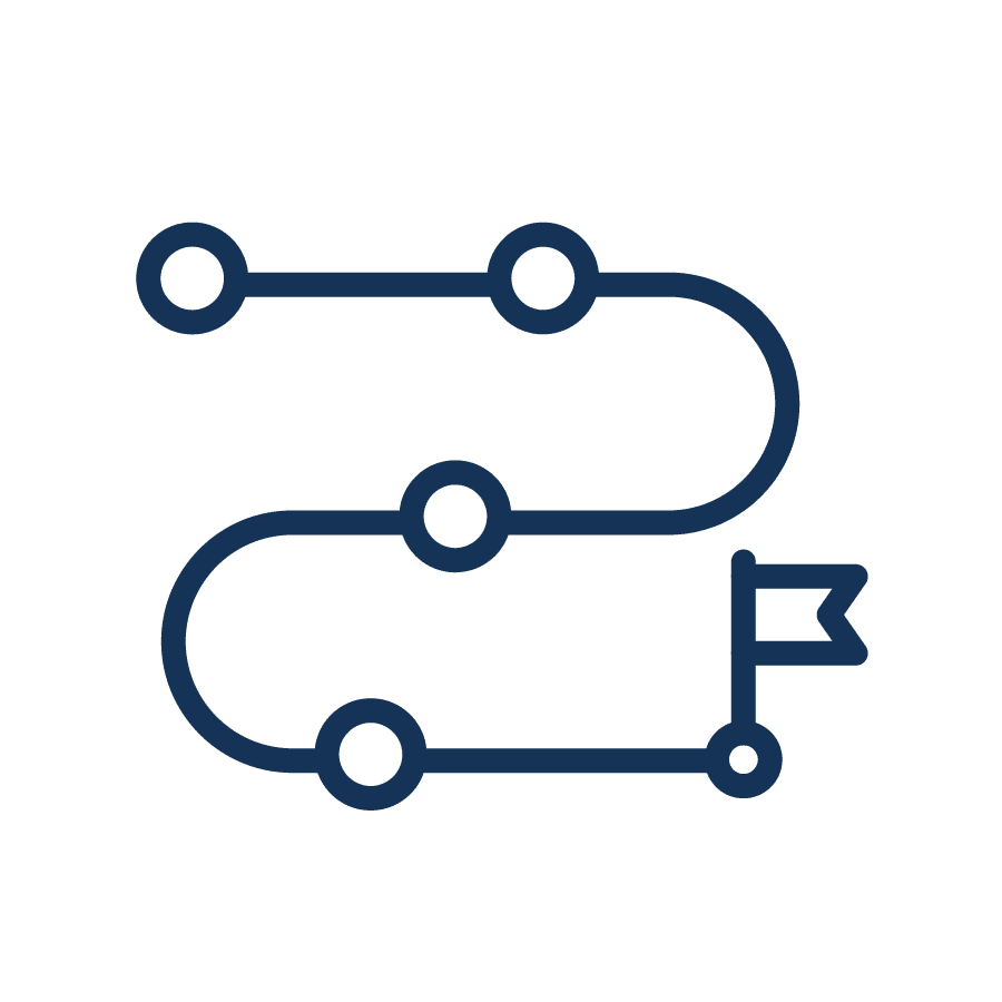 path with checkpoints